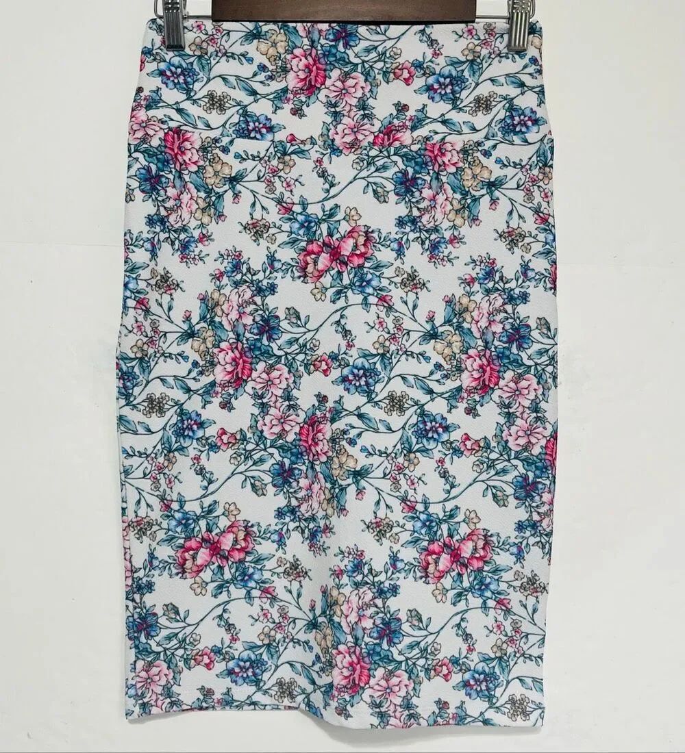 LuLaRoe Floral Pencil Skirt Size XS